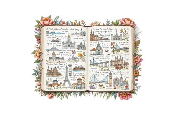 Download Retro Adventure Scrapbook Art Clipart - Scrapbook art Collection