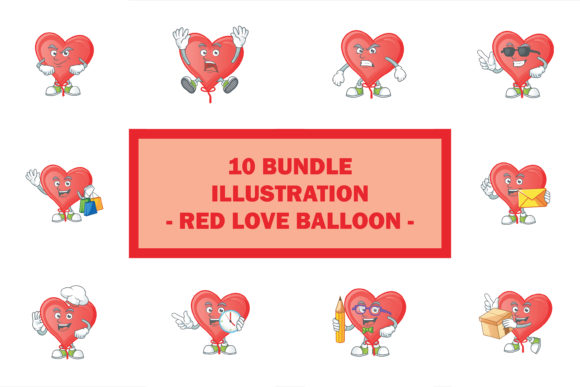Download Red Love Balloon Bundle - Balloon bundle Collection
