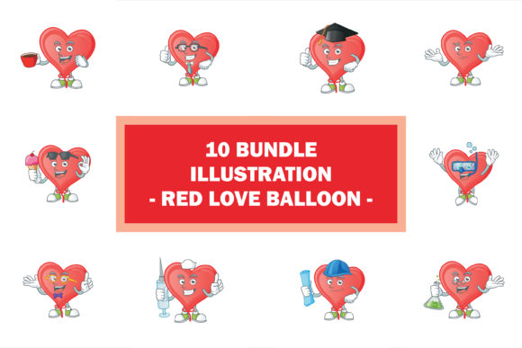 Download Red Love Balloon Bundle - Balloon bundle Collection