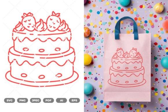 Download Birthday Cake SVG &amp; Clipart - Premium Bundle