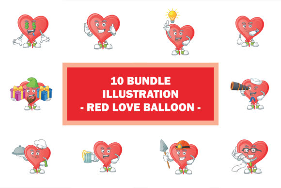 Download Red Love Balloon Bundle - Balloon bundle Collection
