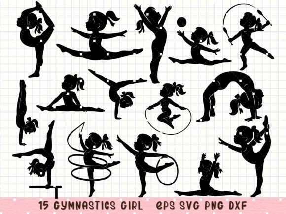Download Gymnastics Girl Silhouette Sport Dance - Girl silhouette Collection