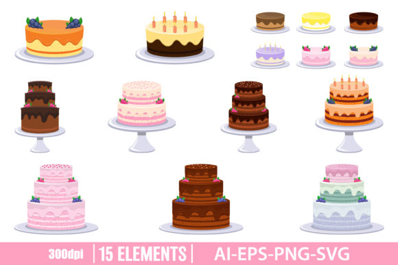 Download Birthday Cake Clipart Vector Design - Premium Resources