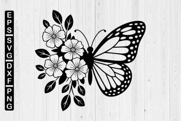 Download Butterfly with Flowers Svg,Butterfly Svg - Butterfly svg Collection